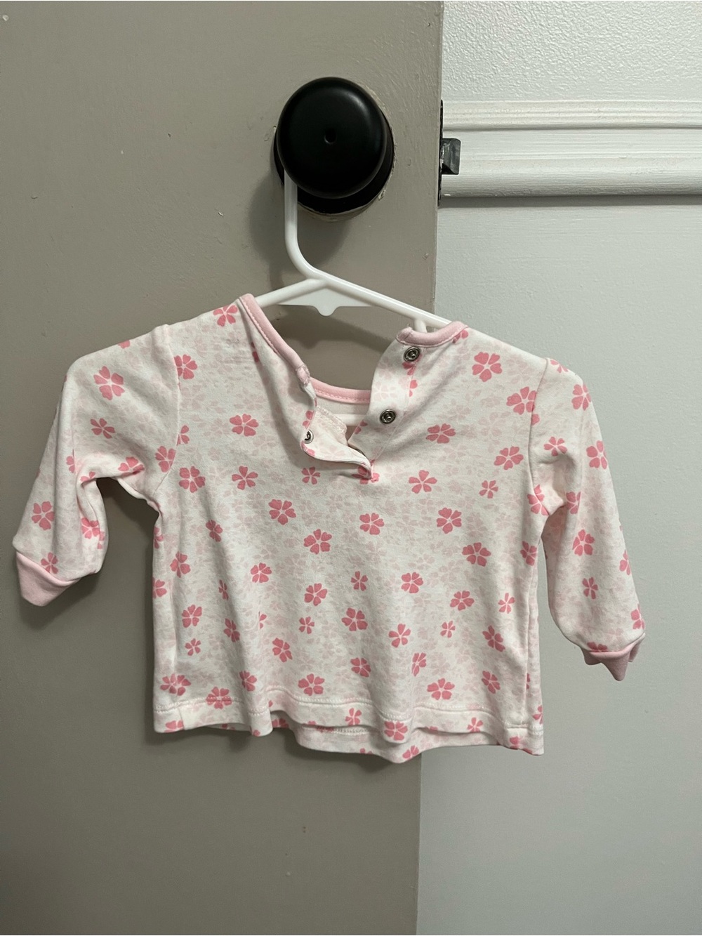 Bundle of 2 Pink Floral Long Sleeve Baby Top - Picture 3 of 6